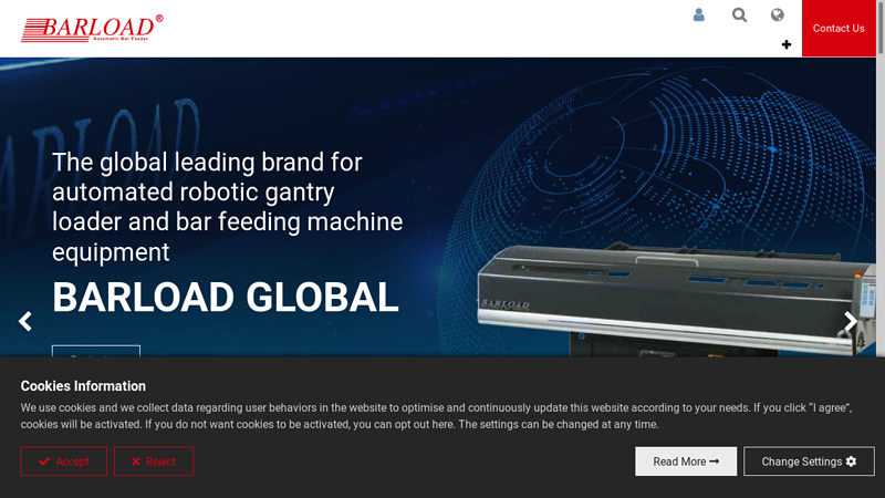 Hydraulic & Pneumatic Bar Feeder Machine Manufacturer - BARLOAD Machine Co., Ltd.