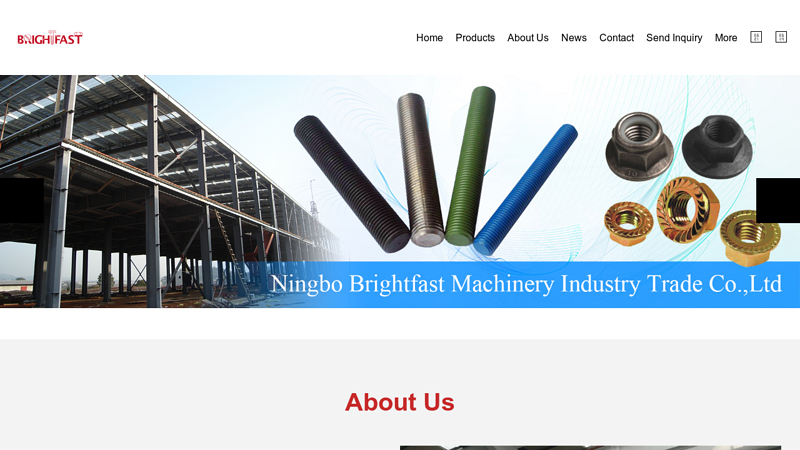 Hex Bolts, Hex Nuts, Hex Socket Bolts, Flange Bolts, Carriage bolts, Flange Bolts, Bolts And Nuts Manufacturers - Ningbo Brightfast Machinery Industry Trade Co., Ltd.