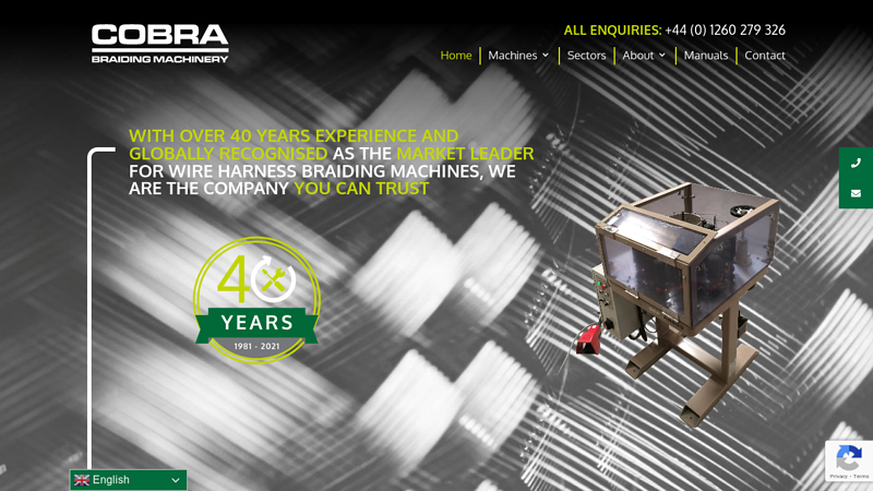 Home - Cobra Braiding Machinery - Wire Harness Braiding Machinery