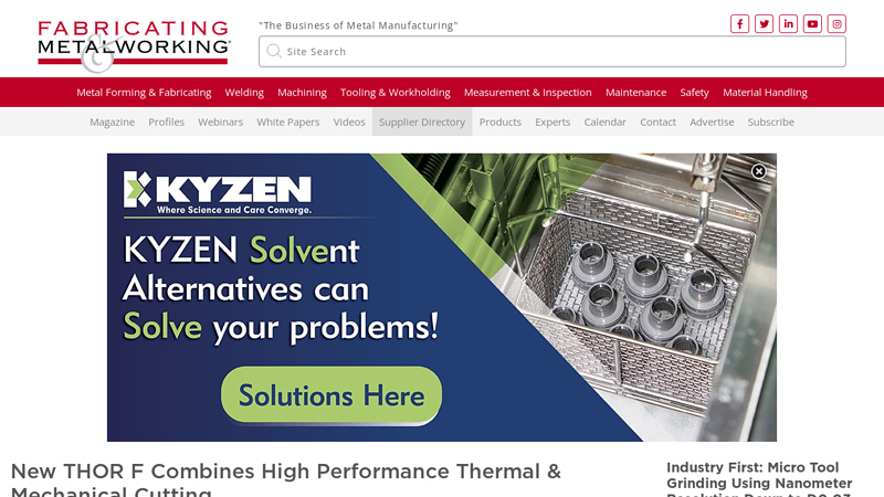 Home | The Business of Metal Manufacturing | Fabricating & Metalworking