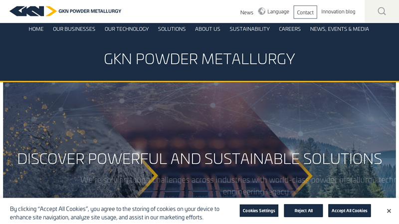 GKN Powder Metallurgy | A Metal Solutions Provider