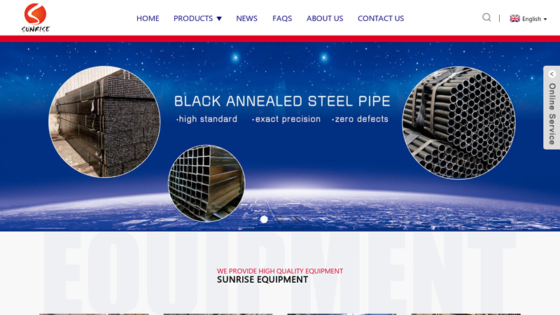 Erw Steel Pipe, Galvanized Steel Pipe, Steel Coils - Sunrise