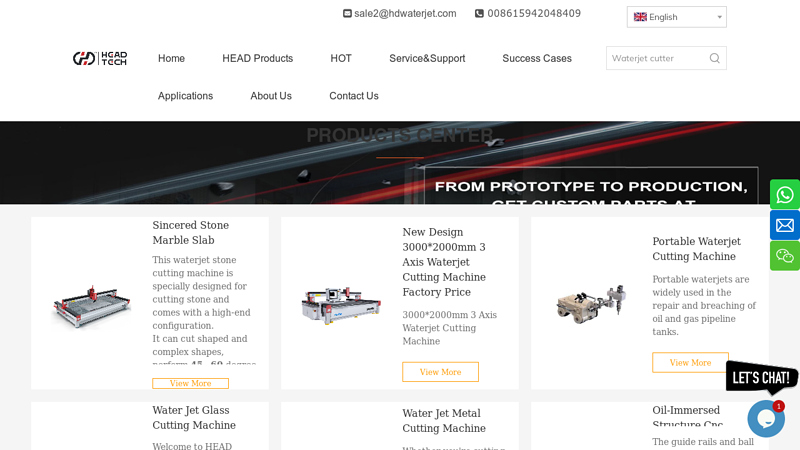 China Waterjet Cutting Machine, Water Jet Cutter Manufacturer, Waterjet Cutting Services -HEADwaterjet