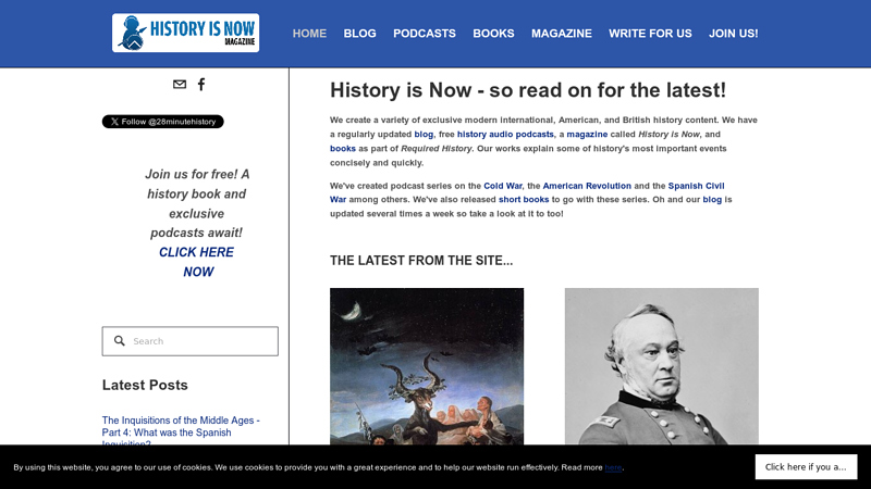 History is Now Magazine, Podcasts, Blog and Books | Modern International and American history