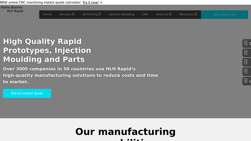 Rapid Prototypes, Rapid Injection Mouldings | HLH Rapid Limited