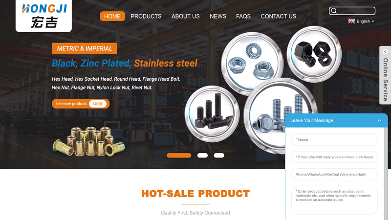 Bolt, Nut, Screw, Anchor, Washer, Kinds of fasteners - Hongji