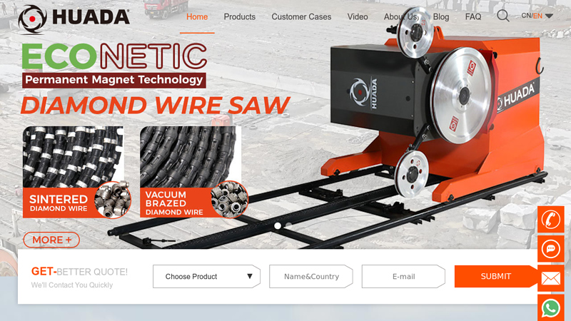 Diamond Wire Saw Machine,Quarry Stone Cutting Machine,Marble Granite Cutter Manufacturer-Huada Quarrying Tools