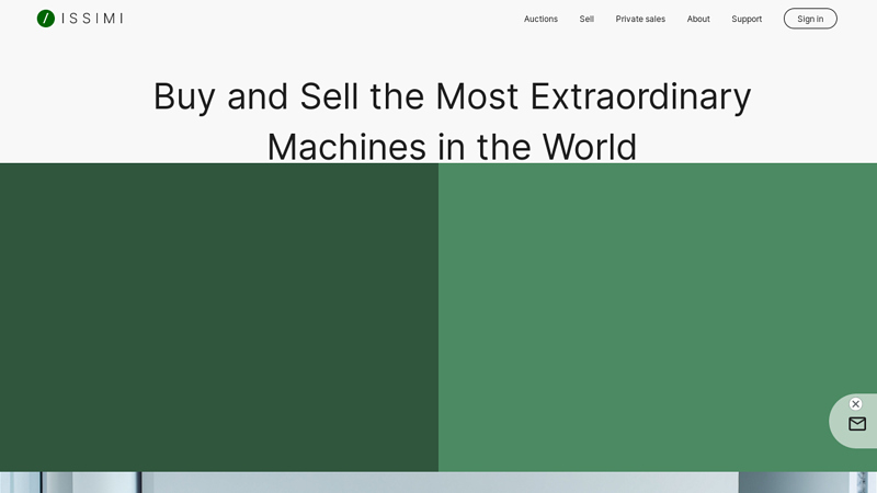 Buy and Sell the Most Extraordinary Machines in the World | ISSIMI