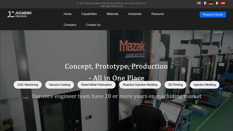 Rapid Prototyping to Low Volume ManufacturingJucheng Precision