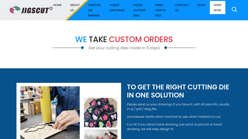 JIGSCUT-DIE CUTTING DIE CUTTING SOLUTIONS | WOODEN DIES | CUSTOME DIES | PUZZLE MACHINE & DIES