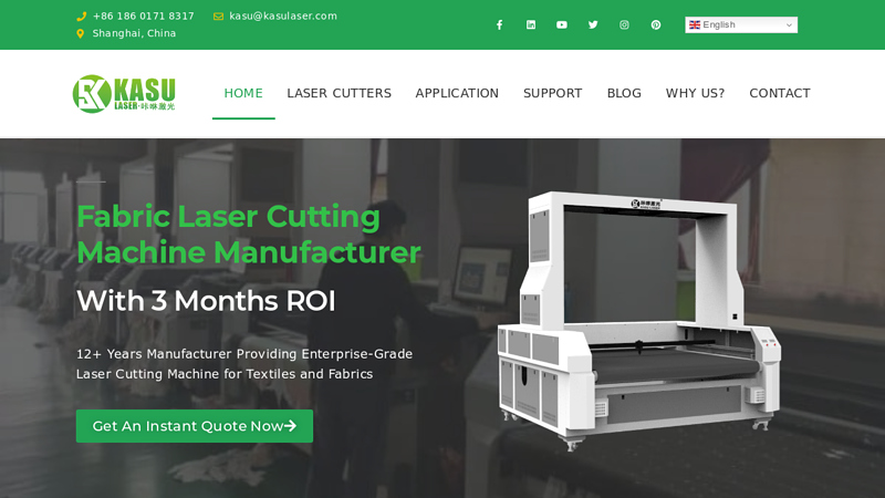 HOME - Fabric Laser Cutting Machine Manufacturer