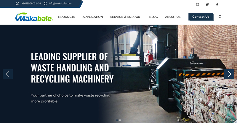 Recycling Balers Manufacturer & Shredders Manufacturer in China | Makabale Machinery