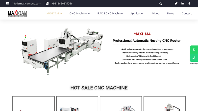 China CNC Machine Manufacturer - Maxicam CNC Router