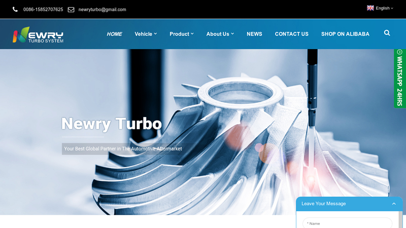 Bearing Housing, Cartridge, Compressor Wheel - NEWRY
