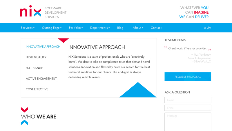 NIX  Outsourcing Offshore Software Development Company