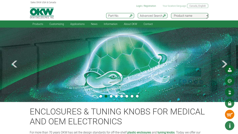 OKW USA | Plastic Enclosures | Electronic Enclosures | Tuning Knobs