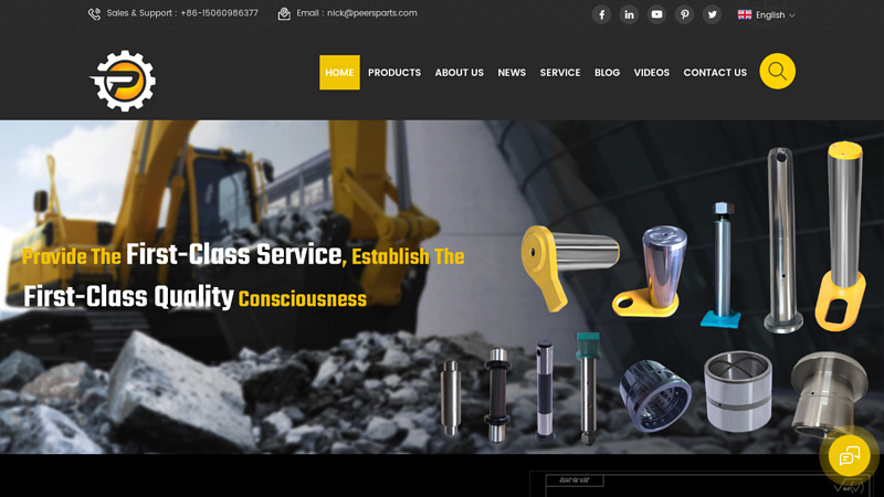 peersparts.com: Bucket Pins,Bucket Bushings,Track Links,Track Bolts