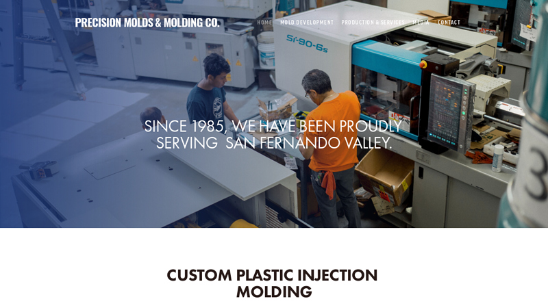 Custom Plastic Injection Molding - PRECISION MOLDS & MOLDING CO.
