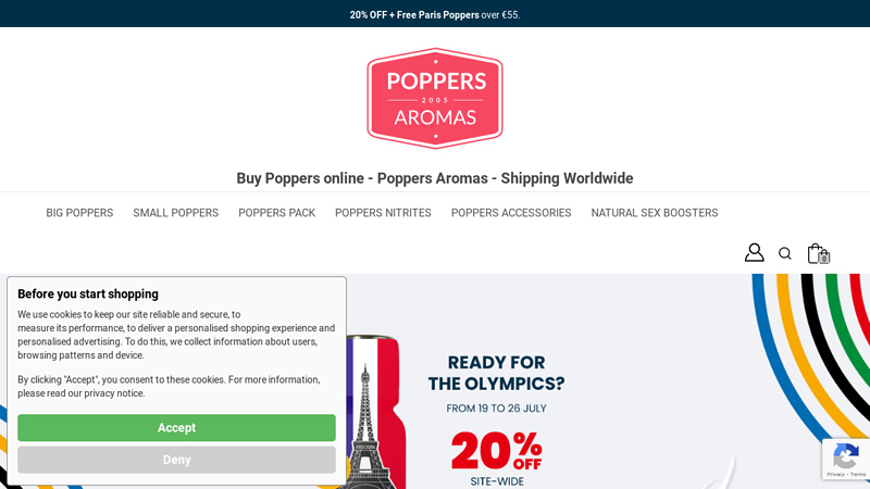 Buy Poppers online - Poppers Aromas - Shipping Worldwide