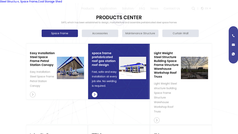 space frame|space frame manufacturer|space frame supplier|steel structure-SAFS