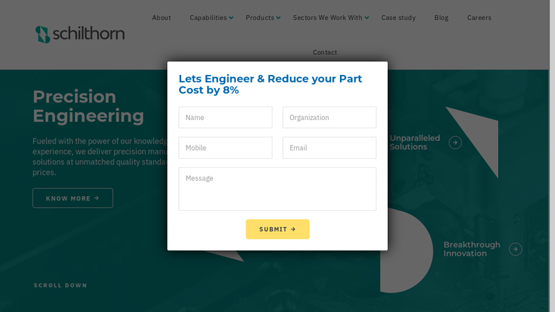 Precision Engineering & Manufacturing Company | Schilthorn Precision