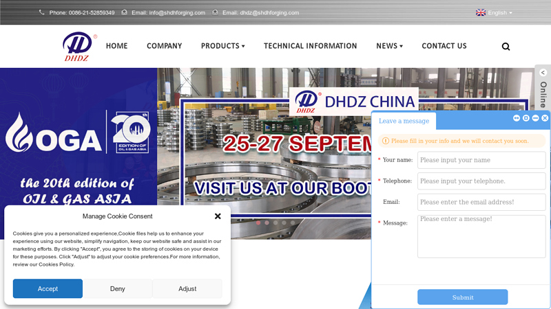 Carbon Steel Flange, Stainless Steel Flange, Open Die Forging - DHDZ