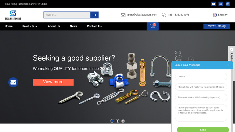 Screw, Expansion Bolt, Sleeve Anchor - Sida