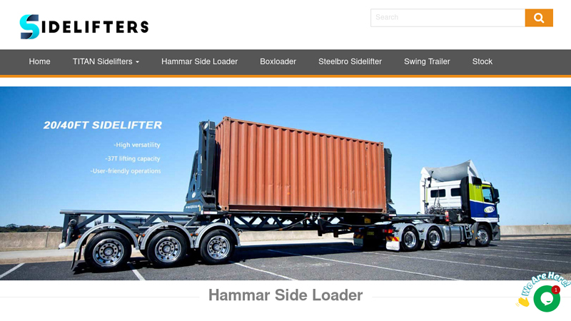 Sidelifters | Side Lifters for Sale | Side Lifter Truck | Container Side Lifter | 20ft 40ft Side Loader Trailer
