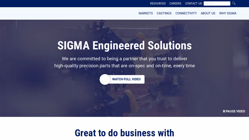 Sigma Engineered Solutions | Sigma Electric | Diverse Connection Needs; Sigma Engineered Solutions | Home
