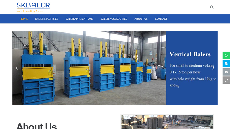 China Baler Machine Manufacturer of Compactor & Baling Press
