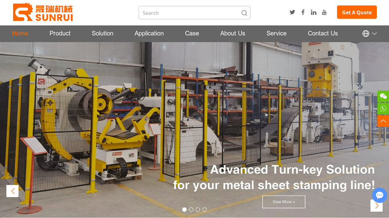 Coil Handling Equipment, Coil Blanking line, Press Feed Line, Coil Feed Line, Decoiler straightener feeder- SunRui