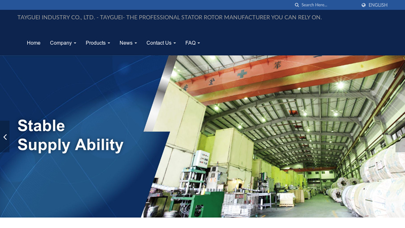 Energy Efficiency Stator Rotors Manufacturer | TayGuei
