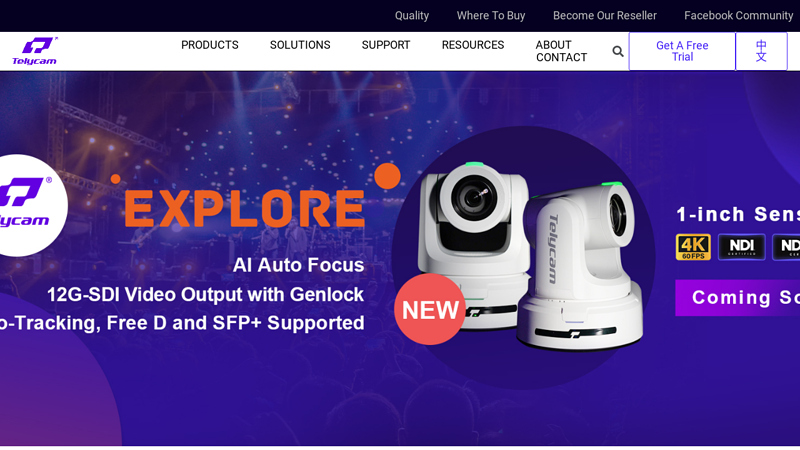 Telycam  UHD & FHD PTZ video camera vendors
