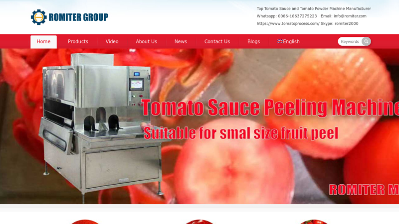 Tomato Paste Machine, Tomato Cutting Machine, Tomato Sorting Machine