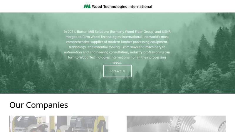 Wood Technologies International | Wood Processing Equipment, Engineering & Tooling