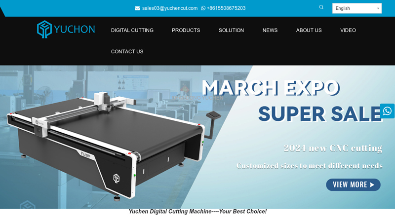 digital cutting machine,CNC cutting machine, car floor mat cutting machine, fabric cutting machine, leather cutting machine  SHANDONG YUCHEN CNC CO., LTD