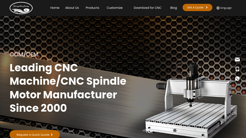 Leading CNC Machine & CNC Spindle Motor Manufacturer - Zhonghuajiang Spindle