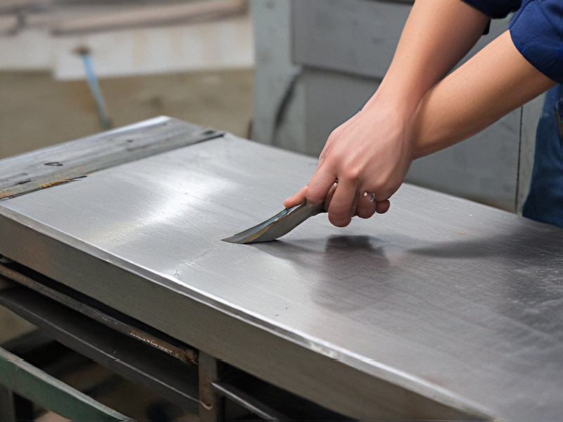 shearing metal sheet