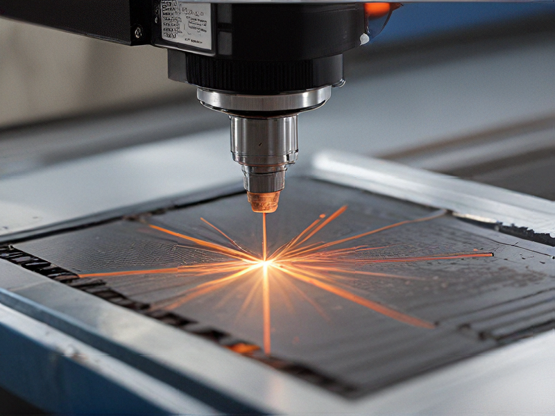 laser cutting on metal